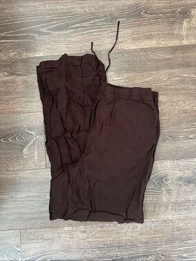 H&M Brown Drawstring Joggers